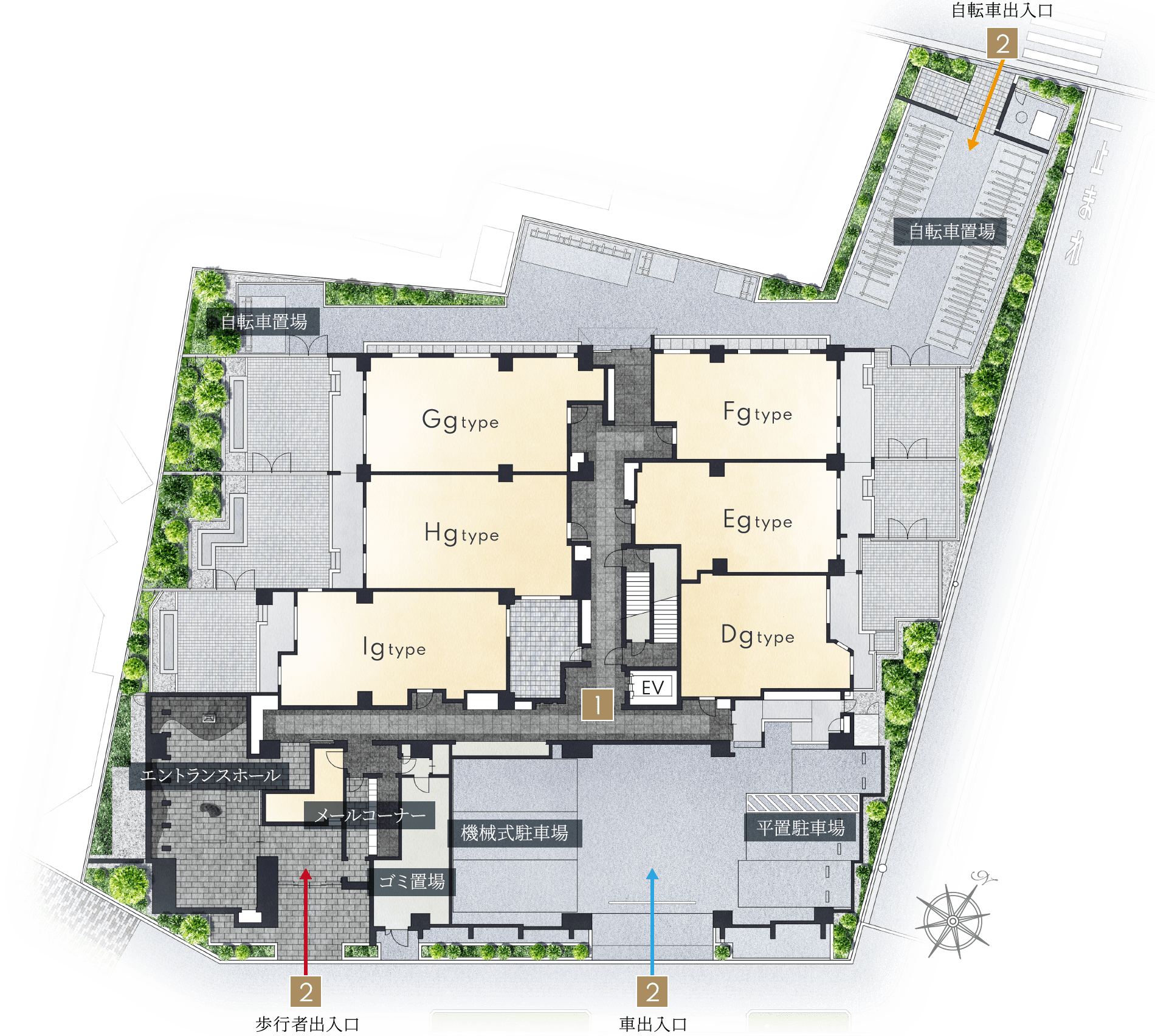 敷地配置完成予想イラスト